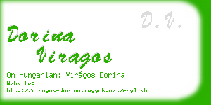 dorina viragos business card