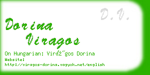 dorina viragos business card